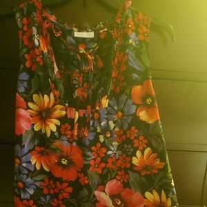 Multicolored floral blouse
